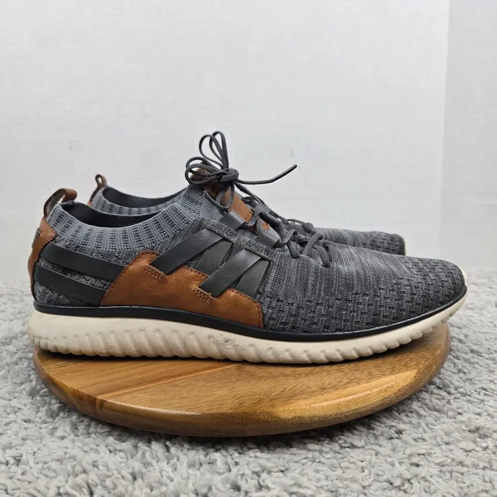 Cole Haan Mens 14M GrandMotion Grey Stitchlite Woven Casual Lifestyle Sneaker